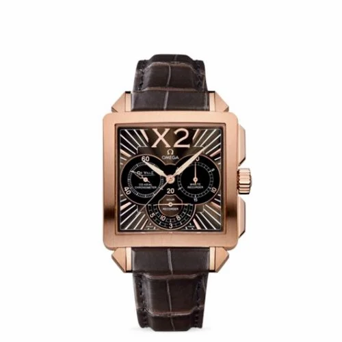 Omega De Ville X2 Co-Axial 37 Chronograph Red Gold / Brown 423.53.37.50.01.001 (42353375001001)
